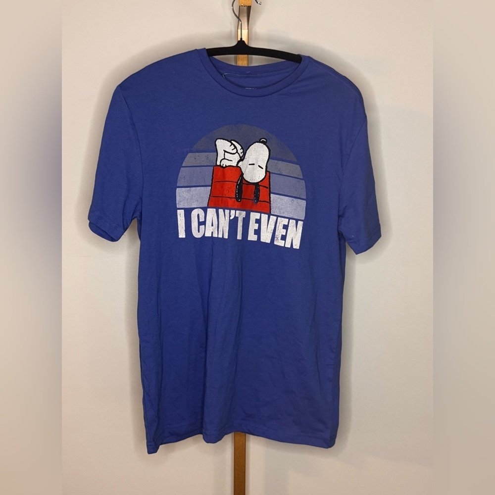 Peanuts Blue 'I Can't Even' Uni-Sex T-Shirt